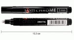 Маркер дзеркальний Santi, 'Chrome', 3мм, срібло, 390776 390776