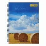 Зошит для нотаток А4, 96 арк, пружина, кл., тв. лам. палітурка, BM.2432 BM.2432