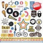 Набір двохстороннього паперу для скрапбукінгу 20*20 см 'Specially For Him', 200г/м2, 10 арк., 02043 FDSP-02043