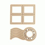 Набор штампы + ножи Christmas Postman, Spellbinders, SDS-163 SDS-163