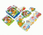 Макси пазлы 'Курочка Ряба' для самых маленьких, VT2909-10 (укр.), Vladi Toys VT2909-10