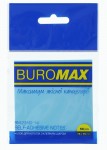 Блок пластиковий для заміток з клейким шаром, 75*75мм, 50арк., прозорий блакитний BM.2310-14 BM.2310-14