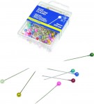 Булавки кольорові  34мм, 200 шт., пластиковий контейнер BM.5250