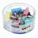 Біндер кольоровий 19мм, 12шт., туба BM.5355 BM.5355