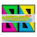 Трикутник YES прямокутний флюор. (48шт. уп.) 11 см., 370305 370305
