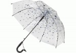 Парасоля тростина напівавтомат Economix DOTTY, прозора E98429 E98429