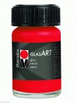 Фарба вітражна на основі розчинника 'Marabu' Glas Art, верміліон, 15мл. 436
