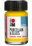 Фарба для розпису скла і кераміки 'Marabu Porcelain & Glass', 220, жовта сонячна, 15мл 11150039220