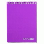 Блокнот А4, 80 аркушів, на пружині верхня спіраль асорті Е20325 Е20325