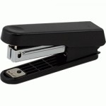 Степлер пластиковий (плоский), JOBMAX, 10 аркушів, (скоби №10), 92x38x20мм., чорний, BM.4101-01 BM.4101-01