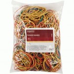 Гумки для грошей кольорові, 500гр., діаметр 60мм., 70% натуральний каучук, D4622, AXENT D4622