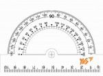 Транспортир YES з лінійкою 10 см, 370407 370407