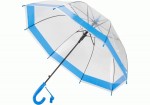 Парасоля дитяча тростина напівавтомат Economix LITTLE BOY, прозоро/блакитна E98431 E98431
