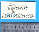 Чипборд 'Книга Побажань'02,  45х90мм SL-220 SL-220
