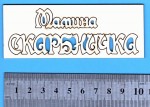 Чипборд 'Мамина скарбничка' 40х100мм  SL-118 SL-118