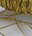 Шнур металізований золотий, 1м 