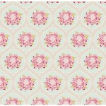 Тканина Tilda 'Mumflower Ornament Teal' 35*50см. 480084 480084