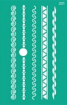 Трафарет самоклеющийся Бордюрный серия 'Абстракция', 13*20см, №201 201