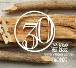 Чипборд 'Цифра 30' 45х45мм Hі-092 Hі-092