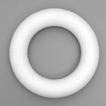 Круг пінопластовий, d 27см