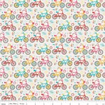 Фланель Riley Blake 'Girl Crazy' Велосипеди на кремовому тлі  100*110 см. F3822-CREAM