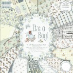 Набір паперу для скрапбукінгу It’s a Boy!, 20x20см, 48арк., First Edition