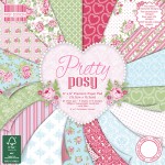 Набір паперу для скрапбукінгу Pretty Posy, 15x15см, 64рк., First Edition
