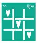 Трафарет багаторазовий самоклеючий, 9*10см, №55, ROSA TALENT 55