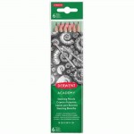 Набір чорнографітних олівців Academy, 6 шт., Derwent 2300086