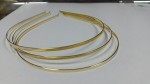 Заготовка для обруча, металева, золота 3мм.