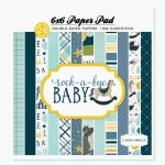 Набір паперу для скрапбукінгу  Rock-A-Bye Boy, 15x15см, 24арк., Carta Bella CBRBB64015
