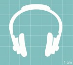 Чипборд 'Навушники', 50х50мм  MUS-015 MUS-015