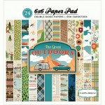 Набір двостороннього паперу для скрапбукінгу The Great Outdoors, 15Х15см, 24арк.