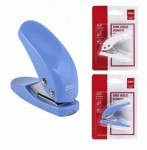 Дирокол Deli 0111 на 10арк. пластиковий 1 отвір, мікс