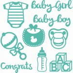 Набір ножів для вирізання Baby Themed, First Edition, 9шт., FEDIE 159 FEDIE 159