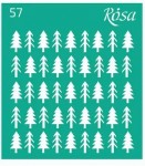 Трафарет багаторазовий самоклеючий, 9*10см, №57 Rosa Talent №57