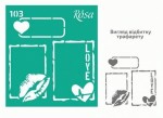 Трафарет багаторазовий самоклеючий, 9*10см, №103 Rosa Talent №103