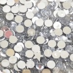 Набір страз,  круглі білі 20шт., 741499 741499