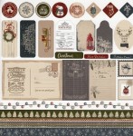 Бумага двусторонняя для скрапбукинга, 30*30см 'New Year`s magic' 10, 200г / м2 5316051 5316051