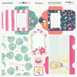 Двосторонній папір для скрапбукінгу 20*20см 'Конверти' (Summer) 190 г/м SM4300020