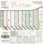 Набір двостороннього паперу для скрапбукінгу 20*20см 'Purr Purr' 10 аркушів, 190г/м2, SM4600016 SM4600016