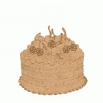 Заготовка  Торт ДВП, 9х9см, 1шт, 2809040, Rosa Talent