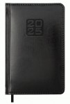 Щоденник датов. 2026 BRAVO, A6, чорний, штуч. шкіра/поролон, BM.2523-01 BM.2523-01