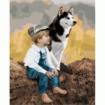 Набор акриловый живопись по номерам 'Настоящие друзья' 40 * 50см КНО4660
