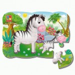 Пазли на магніті А5' 'Зебрики', VT3205-75 (укр.), Vladi Toys VT3205-75