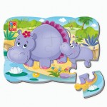 Пазли на магніті А5' 'Бегемотики', VT3205-76 (укр.), Vladi Toys VT3205-76