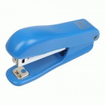 Степлер пластиковий (круглий), JOBMAX, 10 аркушів, (скоби №10), 90x39x24мм., синій, BM.4102-02 BM.4102-02