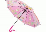 Парасоля дитяча тростина напівавтомат Economix JOLLY ZOO, рожева, E98426 E98426