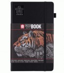 Блокнот Sakura Sketch. 140г/м, 13х21см, 80л., чорний, 94141003 , Sakura 94141003