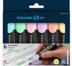 Набір маркерів текстовиділювачів SCHNEIDER JOB 1-4,5 мм, 6 пастельних кольорів в блістері, S115097 S115097